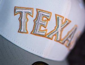 Texas Rangers Final Season White Light Seafoam 59Fifty Fitted Hat by MLB x New Era Front