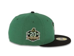 Arizona Diamondbacks 20th Anniversary Green Black 59Fifty Fitted Hat by MLB x New Era Patch