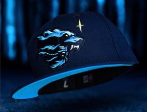 Bear Warrior Oceanside Blue 59Fifty Fitted Hat by Noble North x New Era Front