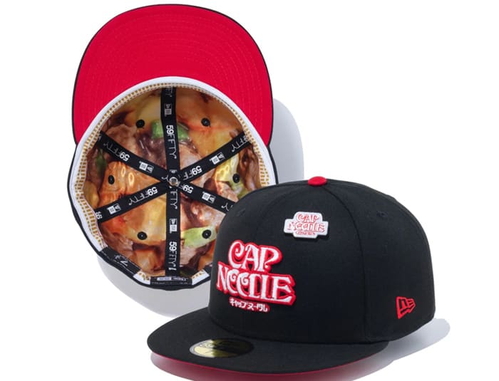 Cap Noodle Black 59Fifty Fitted Hat by Nissin Cup Noodles x New Era ...