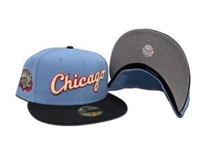 Chicago White Sox Comiskey Park Sky Blue Navy Blue 59Fifty Fitted Hat by MLB x New Era Undervisor