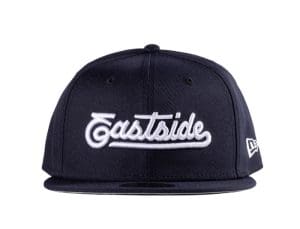 Eastside Script Navy 59Fifty Fitted Hat by Westside Love x New Era Front
