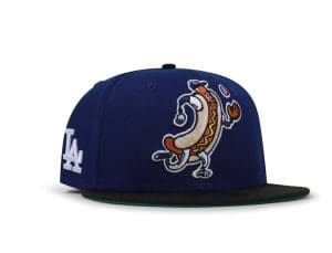 Los Angeles Dodgers Dog Mascot Blue Black 59Fifty Fitted Hat by MLB x New Era