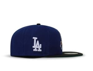 Los Angeles Dodgers Dog Mascot Blue Black 59Fifty Fitted Hat by MLB x New Era Side