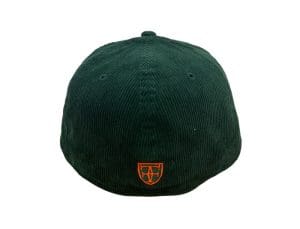 Pride Dark Green Corduroy 59Fifty Fitted Hat by Fitted Hawaii x New Era Back