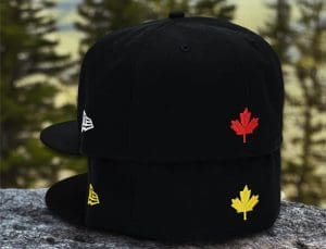 Canada Badge White And Gold 59Fifty Fitted Hat by Noble North x New Era Back
