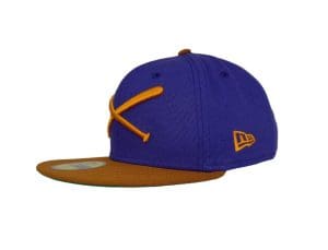 Crossed Bats Logo Orchid 59Fifty Fitted Hat by JustFitteds x New Era Left