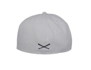 Crossed Bats Logo White Black 59Fifty Fitted Hat by JustFitteds x New Era Back