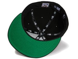 Los Angeles Dodgers Upside Down 40th Anniversary Black White 59Fifty Fitted Hat by MLB x New Era Bottom