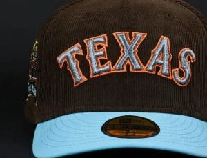 Texas Rangers 2019 Final Season Holes 59Fifty Fitted Hat by MLB x New Era Front
