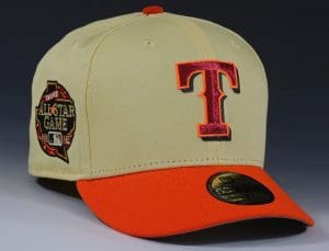 Texas Rangers 2024 ASG Lemon Zest Satsuma Mandarin 59Fifty Fitted Hat by MLB x New Era