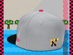 Honey Surfers Grey Black 59Fifty Fitted Hat by Noble North x New Era Back