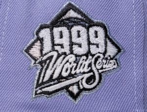New York Yankees 1999 World Series Lavender Navy 59Fifty Fitted Hat by MLB x New Era Patch