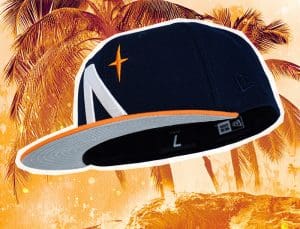North Star Oceanside Blue Light Orange 59Fifty Fitted Hat by Noble North x New Era