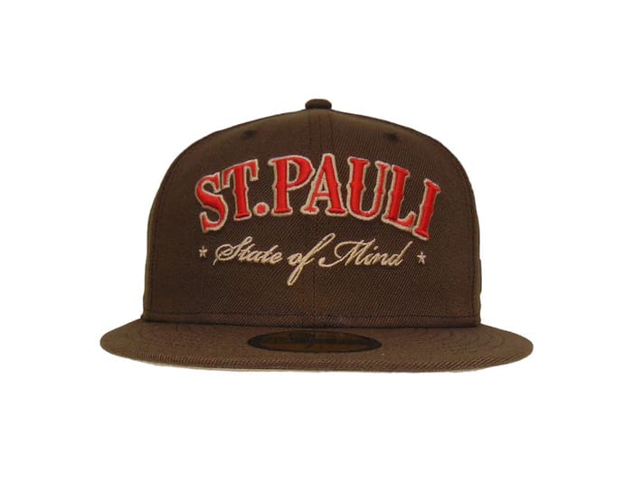 St. Pauli Walnut Brown 59Fifty Fitted Hat by JustFitteds x New Era |  Strictly Fitteds