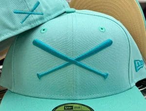 Crossed Bats Logo Liberty 59Fifty Fitted Hat by JustFitteds x New Era Front