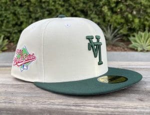 Los Angeles Dodgers Upside Down 1988 WS Ivory Green 59Fifty Fitted Hat by MLB x New Era