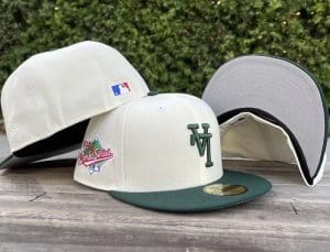 Los Angeles Dodgers Upside Down 1988 WS Ivory Green 59Fifty Fitted Hat by MLB x New Era Right