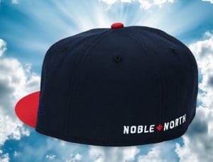 North Star Navy Red 59Fifty Fitted Hat by Noble North x New Era Back