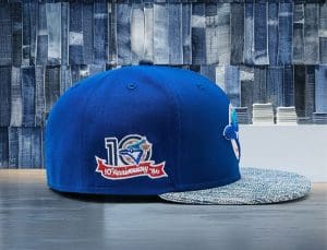 Toronto Blue Jays The Styll Tuxedo 59Fifty Fitted Hat by MLB x New Era Patch
