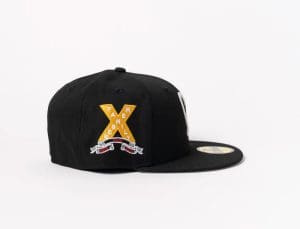 1LoveIE 10 Year Anniversary Black White 59Fifty Fitted Hat by 1LoveIE x New Era Patch