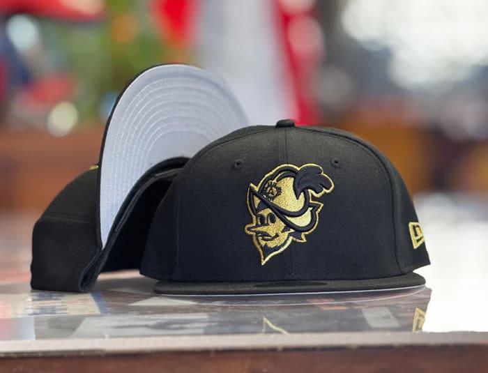 Albuquerque Dukes Black And Gold 59Fifty Fitted Hat by MiLB x New