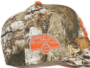 Chicago Cubs Wrigley Field Realtree Orange 59Fifty Fitted Hat by MLB x New Era Patch