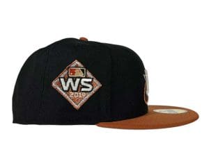 Houston Astros Harvest Black Space City 59Fifty Fitted Hat by MLB x New Era Patch