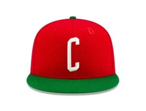 A Tatum Christmas x Boston Celtics 2024 59Fifty Fitted Hat Collection by NBA x New Era Red
