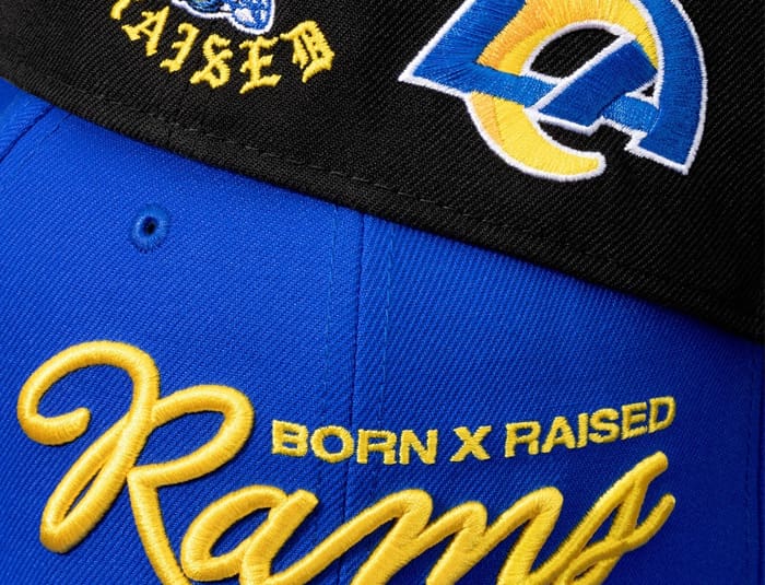 Born x Raised x Los Angeles Rams 59Fifty Fitted Hat by Born x Raised x NFL x New Era Strictly Fitteds