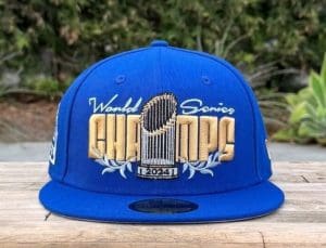 Los Angeles Dodgers 2024 WS Champions Parade Royal 59Fifty Fitted Hat by MLB x New Era