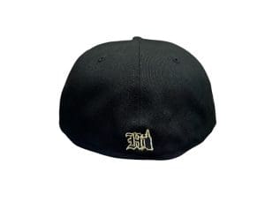 Aloha Script Black Metallic Gold 59Fifty Fitted Hat by 808allday x New Era Back