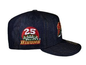 Buffalo Bisons All Denim 25 Years 59Fifty Fitted Hat by MiLB x New Era Patch