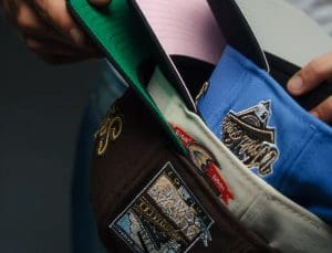Hat Club Mitchell And Ness Custom Fitted Hat Collection by MLB x NHL x Mitchell And Ness Patch