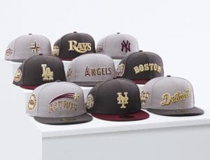 Just Caps MLB Graphite Maroon 59Fifty Fitted Hat Collection by MLB x New Era