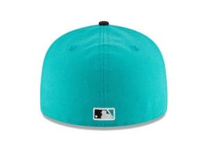 Miami Marlins 1997 World Series Teal Black 59Fifty Fitted Hat by MLB x New Era Back