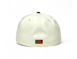 Anaheim Angels Mauna Kea Chrome Black 59Fifty Fitted Hat by MLB x New Era Back