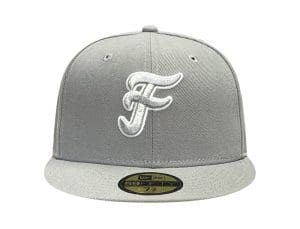 Forevermore Gray Sky Blue 59Fifty Fitted Hat by Fitted Hawaii x New Era