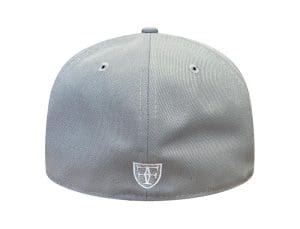 Forevermore Gray Sky Blue 59Fifty Fitted Hat by Fitted Hawaii x New Era Back