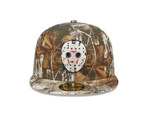Friday The 13th Jason Camo 59Fifty Fitted Hat by Friday The 13th x New Era Front