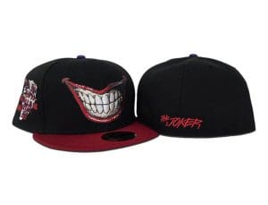 Joker Villain Element Black Red 59Fifty Fitted Hat by DC Comics x New Era Back