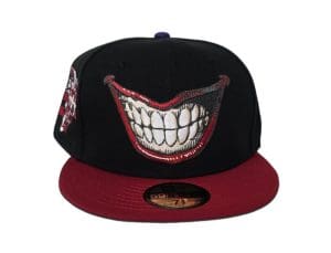Joker Villain Element Black Red 59Fifty Fitted Hat by DC Comics x New Era Front