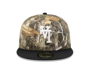 Los Angeles Dodgers Upside Down Realtree Black 59Fifty Fitted Hat by MLB x New Era