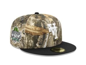 Los Angeles Dodgers Upside Down Realtree Black 59Fifty Fitted Hat by MLB x New Era Patch
