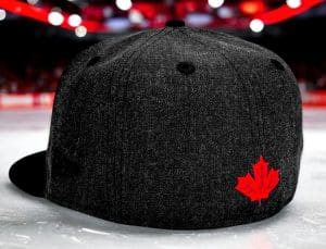 Beaverjax Black Heather 2-Tone 59Fifty Fitted Hat by Noble North x New Era Back
