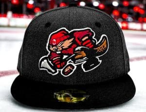 Beaverjax Black Heather 2-Tone 59Fifty Fitted Hat by Noble North x New Era Front