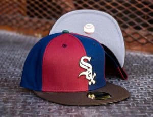 Chicago White Sox Red Navy 59Fifty Fitted Hat by MLB x New Era Front