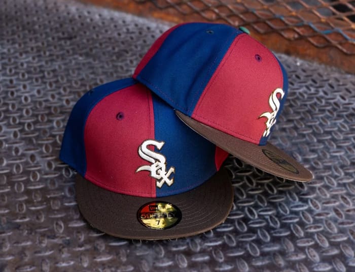 【US限定】NEW ERA 59FIFTY Chicago White Sox Navy Red Retro Chicago White Sox Red Navy 59Fifty Fitted Hat by MLB x New