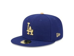 Los Angeles Dodgers Gold 59Fifty Fitted Hat by MLB x New Era Front