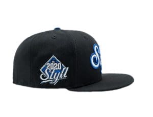 Styll Black Blue 59fifty Fitted Hat by Styll x New Era Patch